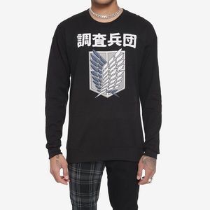 NWT Attack On Titan Scout Regiment Sweatshirt Sz SMALL